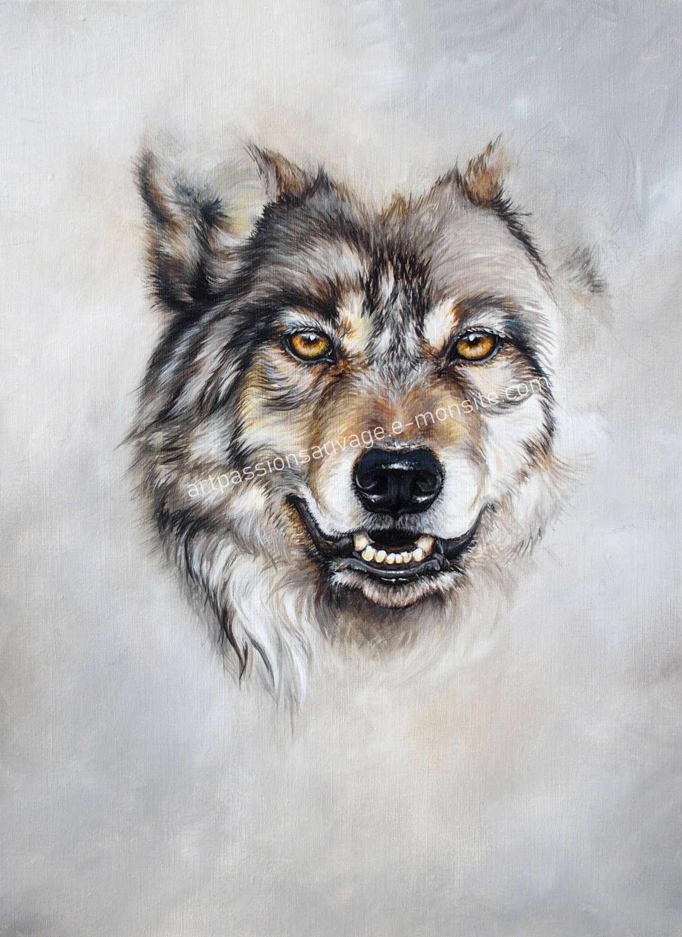 Peinture de loup en cours...
